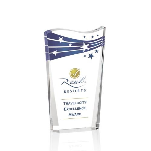 Corporate Awards - Full Color Awards - Violetta Full Color Abstract / Misc Crystal Award