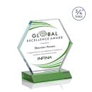 Pickering Full Color Green Crystal Award