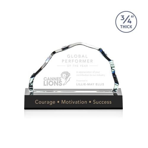 Corporate Awards - Crystal Awards - Highbridge Black Crystal Award