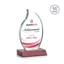 Croydon Full Color Red Flame Crystal Award