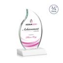 Croydon Full Color White Flame Crystal Award