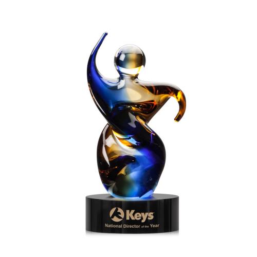 Corporate Awards - Modern Awards - Genesis Black People Glass Award