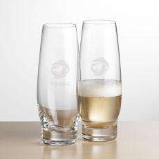 Glenarden Stemless Flute - Deep Etch - Etched Barware