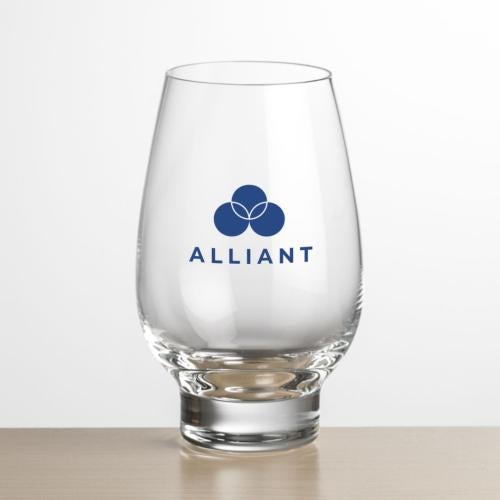 Corporate Recognition Gifts - Etched Barware - Wine Glasses - Glenarden Stemless Wine - Imprinted