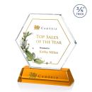 Ralston Full Color Amber Crystal Award