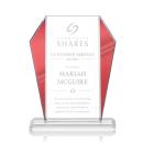 Newbury Red Arch & Crescent Crystal Award