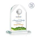 Blake Golf Full Color Starfire Arch & Crescent Crystal Award