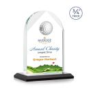Blake Golf Full Color Black Arch & Crescent Crystal Award