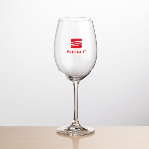 Corporate Recognition Gifts - Etched Barware - Wine Glasses - Blyth Wine - Imprinted