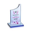 Berratini Full Color  Sky Blue Peak Crystal Award