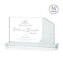 Colliseum Starfire Rectangle Crystal Award