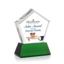 Genosee Full Color Green on Base Crystal Award