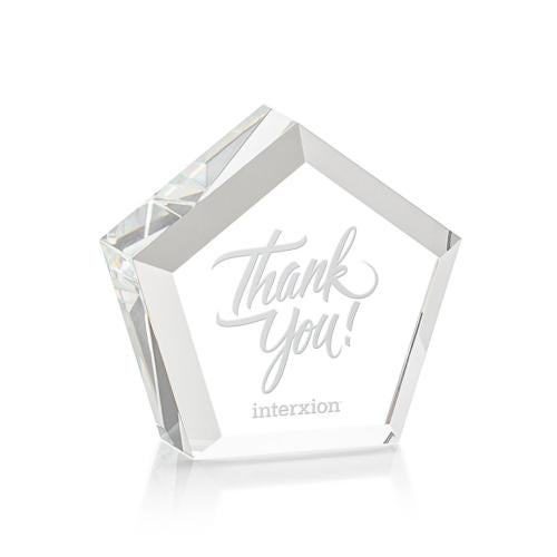 Corporate Awards - Crystal Awards - Crystal Paperweights - Genosee Paperweight