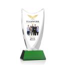 Dawkins Full Color Green Peak Crystal Award