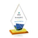 Tuscany Full Color Amber Crystal Award