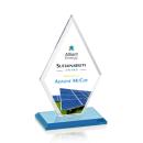 Tuscany Full Color Sky Blue Crystal Award