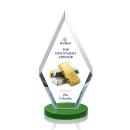 Cancun Full Color Green Crystal Award