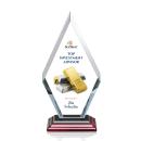 Cancun Full Color Rosewood Crystal Award