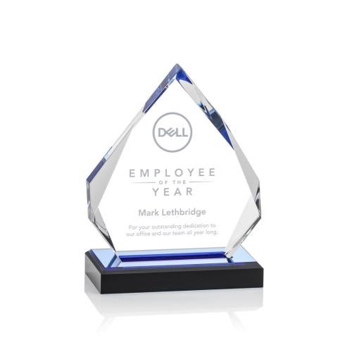 Corporate Awards - Budget Awards & Trophies - Beckenham Blue Arch & Crescent Acrylic Award