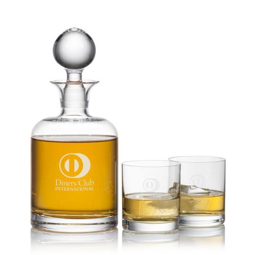 Corporate Recognition Gifts - Etched Barware - Franca Decanter Set