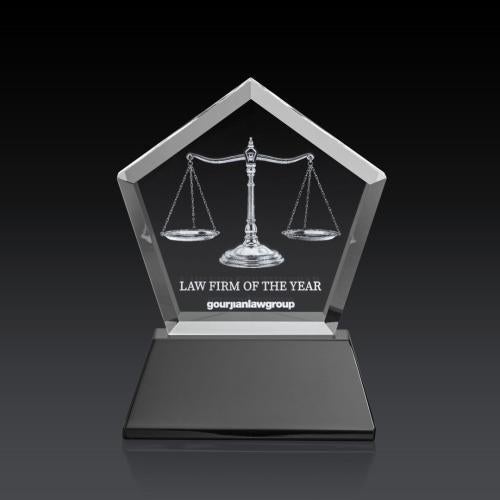Corporate Awards - Modern Awards - Genosee on Base (3D) - Black