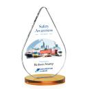 Glenhazel Full Color Amber Crystal Award