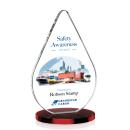 Glenhazel Full Color Red Crystal Award
