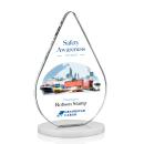 Glenhazel Full Color White Crystal Award