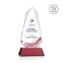Sheridan Full Color Red on Newhaven Abstract / Misc Crystal Award