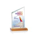 Scarsdale Full Color Amber Peak Crystal Award