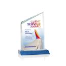 Scarsdale Full Color Sky Blue Peak Crystal Award