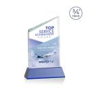 Scarsdale Full Color Blue on Newhaven Peak Crystal Award