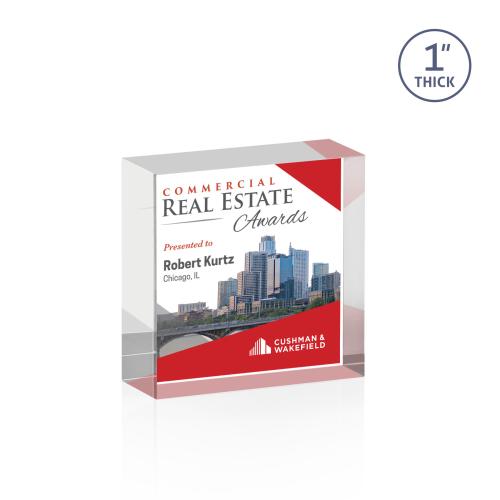 Corporate Awards - Budget Awards & Trophies - Laval Full Color Clear Acrylic Award