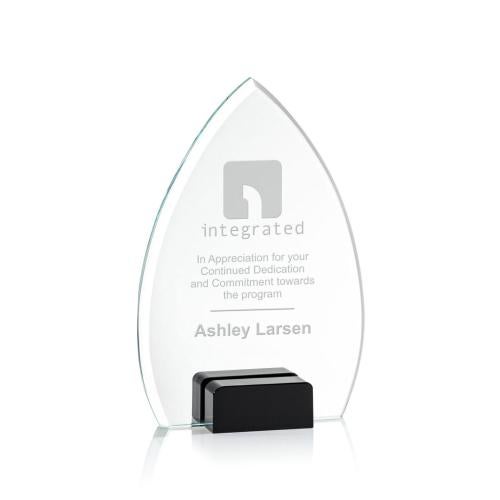 Corporate Awards - Crystal Awards - Aylin Black Arch & Crescent Crystal Award