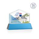 Micasa Full Color Sky Blue on Newhaven Arch & Crescent Crystal Award
