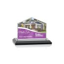 Domicile Full Color Black Arch & Crescent Crystal Award
