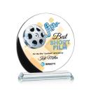 Gedding Full Color Black Circle Crystal Award