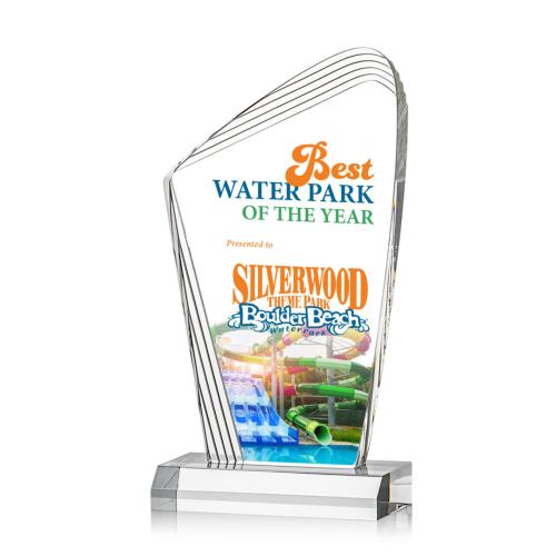 Corporate Awards - Budget Awards & Trophies - Simberg Full Color Peak Acrylic Award