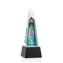 Master Full Color Black on Base Obelisk Crystal Award