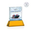 Terra Full Color Amber on Newhaven Crystal Award