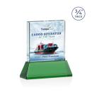 Terra Full Color Green on Newhaven Crystal Award