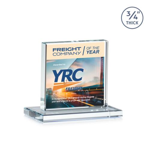 Corporate Awards - Full Color Awards - Terra Full Color Clear Crystal Award
