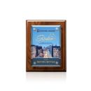 Caledon Full Color Plaque - Walnut/Silver