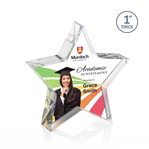 Corporate Awards - Budget Awards & Trophies - Copeland Full Color Star Acrylic Award