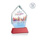 Deerhurst Ice Full Color Red on Newhaven Peak Crystal Award