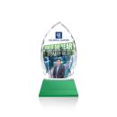 Wilton Full Color Green on Newhaven Arch & Crescent Crystal Award