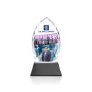 Wilton Full Color Black on Newhaven Arch & Crescent Crystal Award