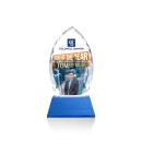 Wilton Full Color Blue on Newhaven Arch & Crescent Crystal Award
