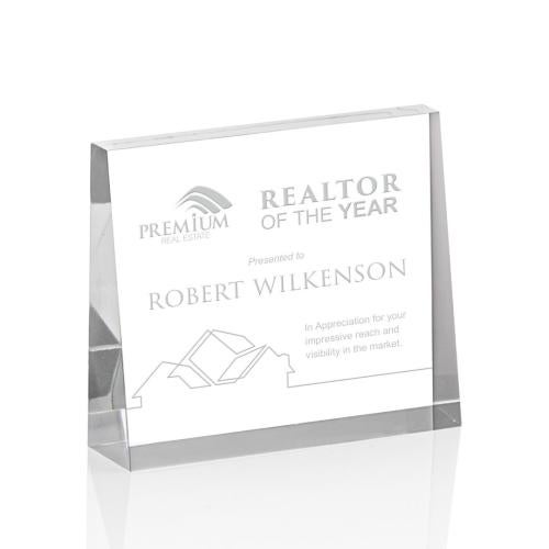 Corporate Awards - Budget Awards & Trophies - Lansing Clear (Horiz) Rectangle Acrylic Award