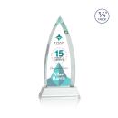 Shildon Full Color  Starfire on Newhaven Arch & Crescent Crystal Award